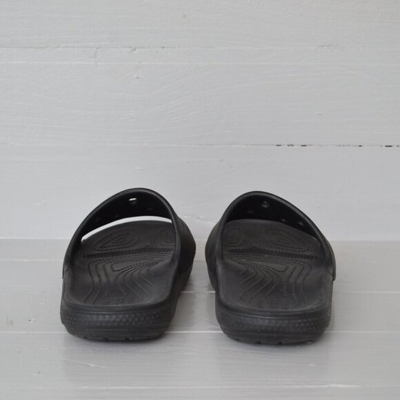 Crocs Black Slide Sandals Women's 8 Men's 6 Iconic Classic Casual Comfort Summer - Picture 5 of 8
